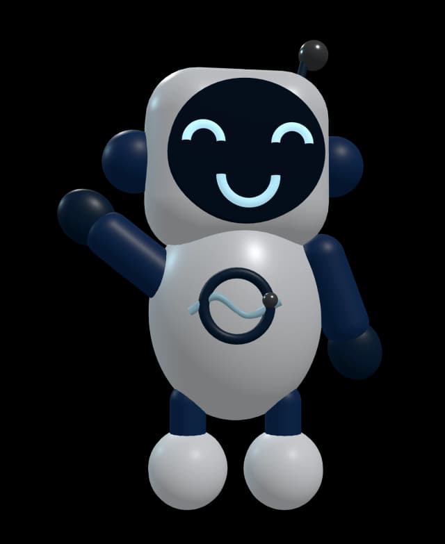 Zen, la mascota de BaricZen, saludando